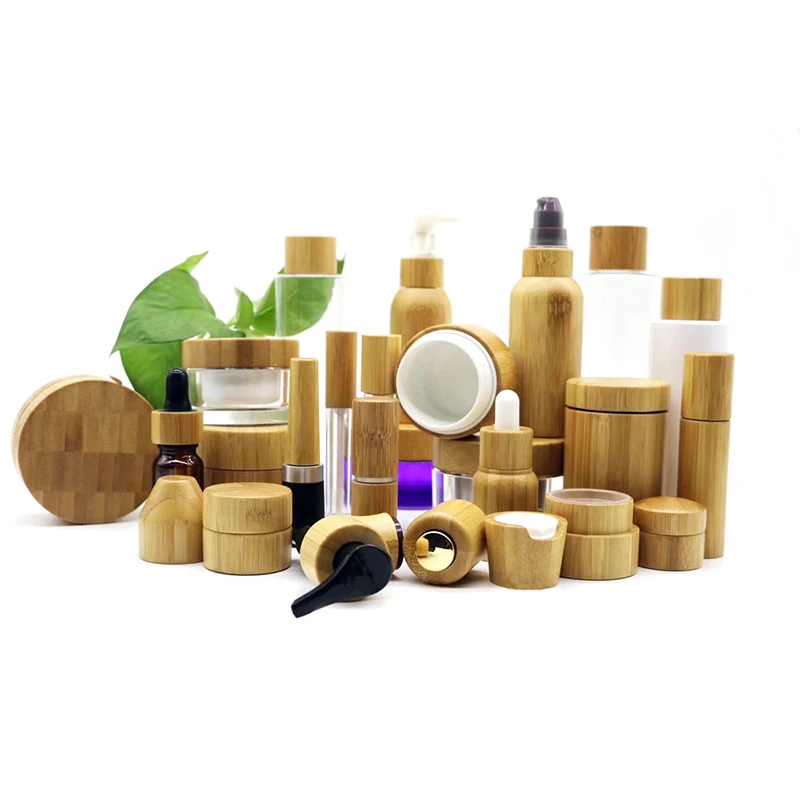 30ml100ml120ml150ml косметический жидкий распылитель сопла многоразового матового стекла бутылка, бамбуковый пустой тонкий распылитель флакон