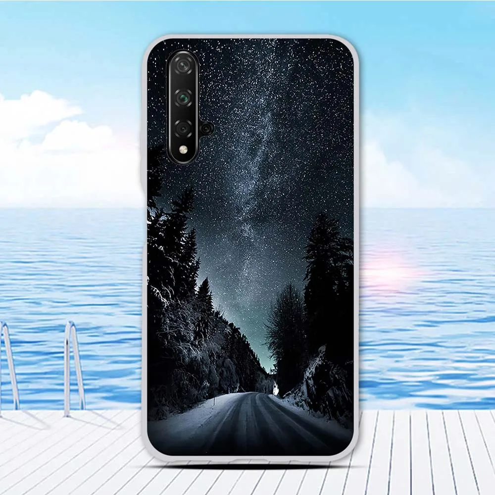 Чехол Funda 6,26 дюйма для huawei nova 5 T, силиконовый чехол для Honor 20, чехол с животным принтом, чехол для Honor 20 S, чехол для телефона, бампер - Цвет: 36