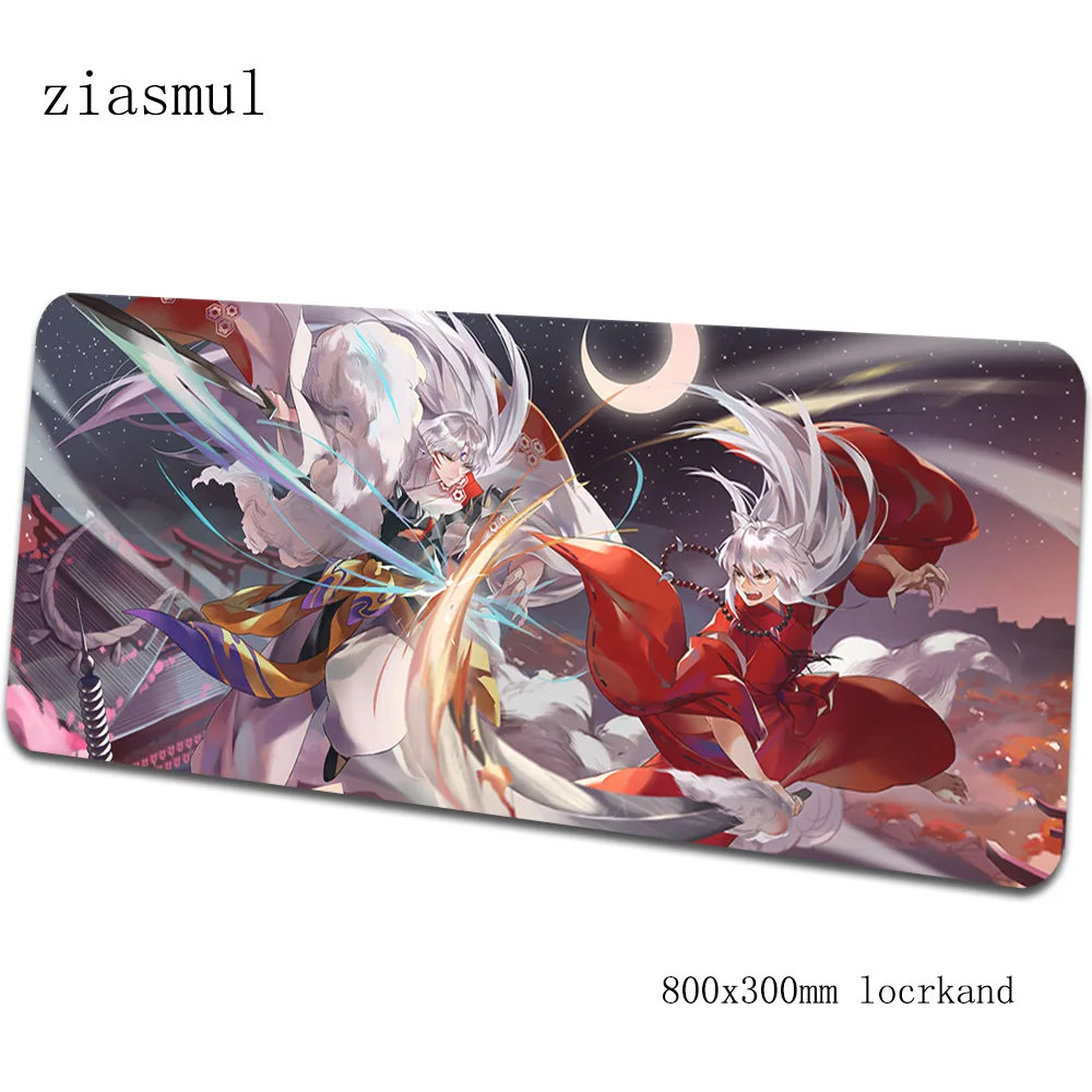 Inuyasha коврик для мыши 80x30 см, коврики, восхитительный Коврик для компьютерной мыши, игровые аксессуары, милый крутой коврик для мыши, клавиатура, игры для pc gamer - Цвет: pattern 7