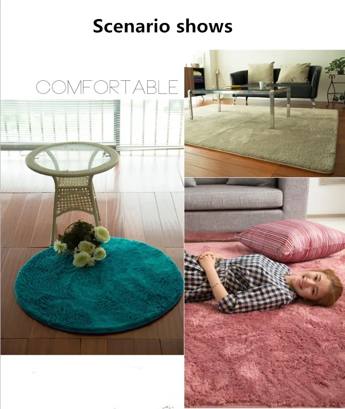 1 modern home living room large size Silk thick  bedroom bed down rug (6)