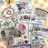 14pcs / bag vintage  plant bill stickers scrapbooking album journal junk project happy planner decoration stickers ► Photo 3/6