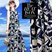 Продукт квадратного цвета кусок печатных шелк стрейч Атлас лето diy блокбастер шелковое платье ткани