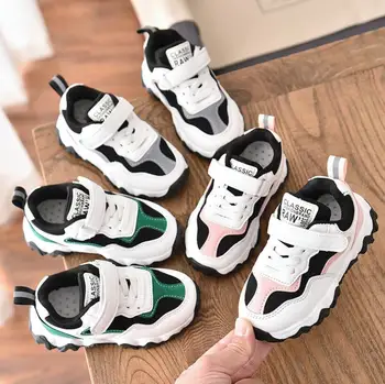 

New Brand Toddler Shoes Children White Shoes Fashion Kids Soft Bottom Sport Running Sneakers For Baby Canvas Shoes