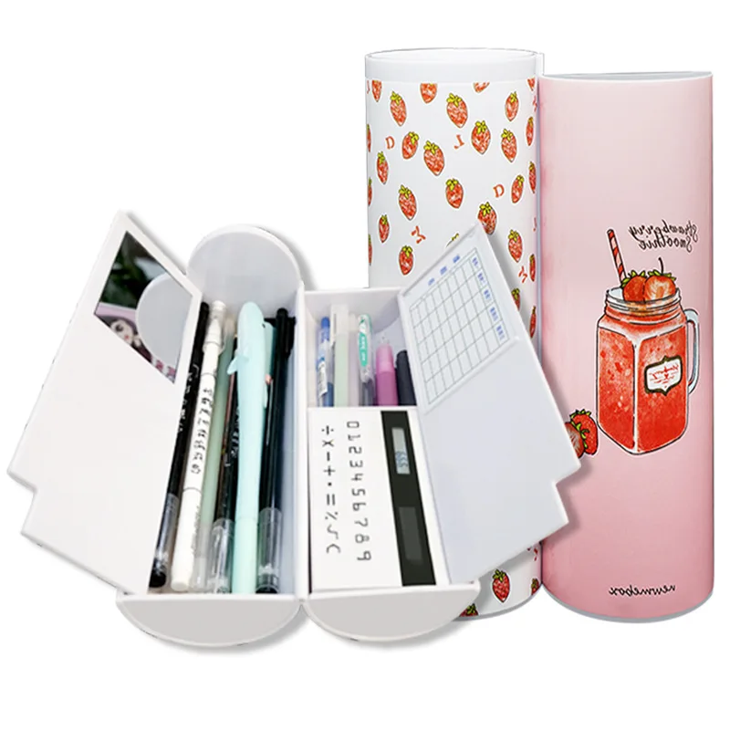Чехол карандаш с рисунком кошки единорог newmebox Kawaii estuche escolar школьные