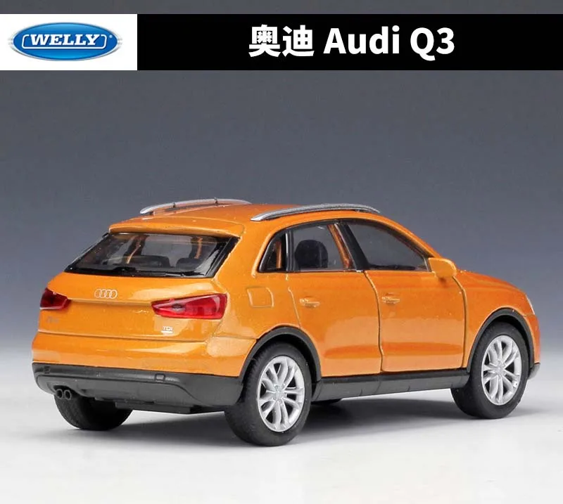 WELLY масштаб 1:36 металлическая модель игрушечного автомобиля Audi Q3/Q7 SUV классический