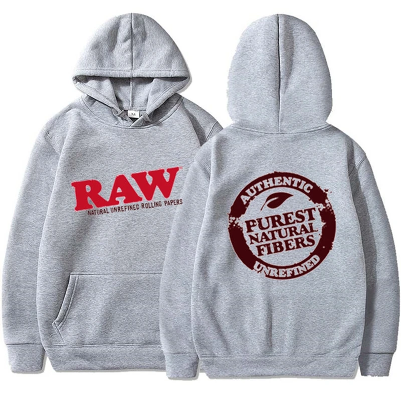 RAW Fashion Hoodie Men's Sweatshirt Polar Fleece Hooded Harajuku Hip Hop Casual Men's Ladies Hoodie High Quality Pullover Hoodie
