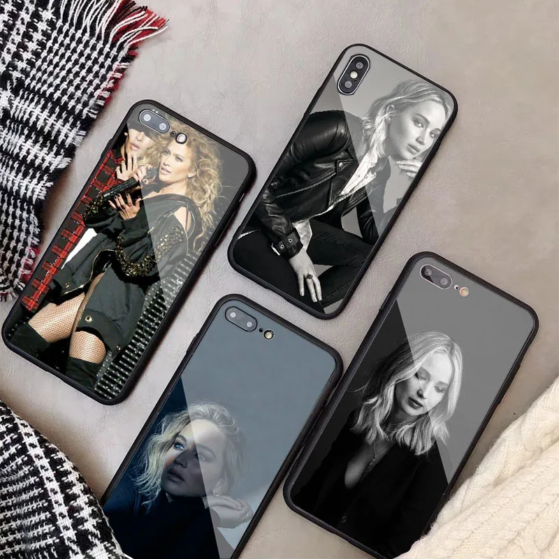 Чехол Дженнифер Лопес из закаленного стекла для телефона iphone 12 11 Pro Max 5 6 7 8 PLUS X XS XR