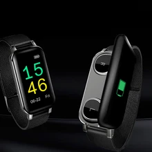 Смарт-часы фитнес-трекер IP67 смарт-браслет с эргономичными наушниками для женщин и мужчин