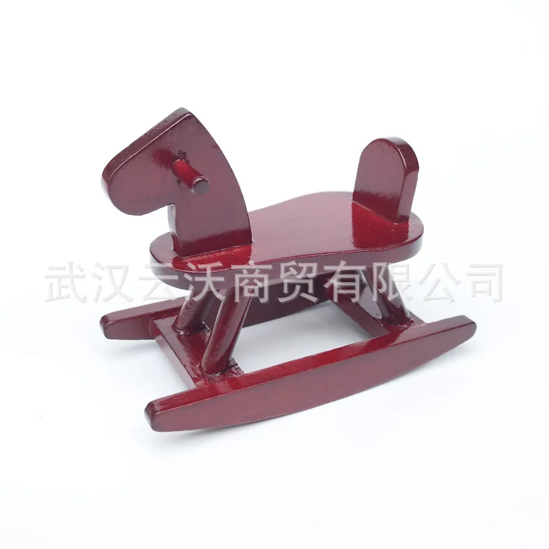  1: 12 Dollhouse Mini Furniture Model Scene Red Trojan Coffee Table Bedside Table Single Product