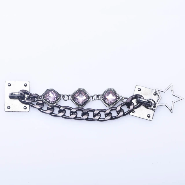 1 Pcs New Designer Chain Shoe Charms Croc Accessories Metal Charm Decoration for Croc Clog Shoes Pendant Buckle for Girl Gift r6654