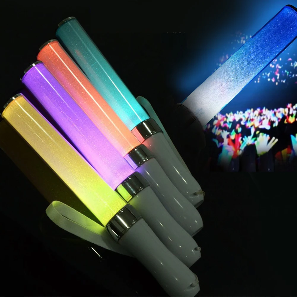 

15 Colors Change LED Glow Light Stick High Bright Celebration Camping Decor Toy Create Atmosphere Vocal Concerts Party #734