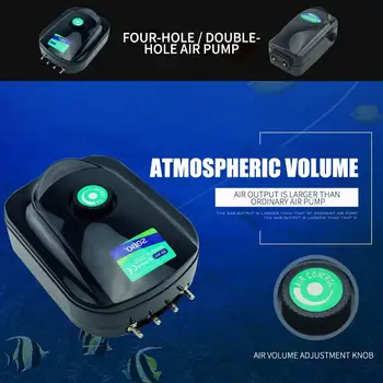 

Sprayer Pump ABS High Energy Durable Black Efficient Ultra Silent Oxygen Air Pump Practical Oxygenating Pump