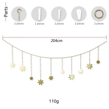 

Metal Star Shape Living Room Wall Hanging Decoration