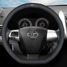 

For Toyota Car Steering Wheel Cover Skidproof Auto Steering-Wheel Cover Anti-Slip Car-styling Car Accessories shapeD