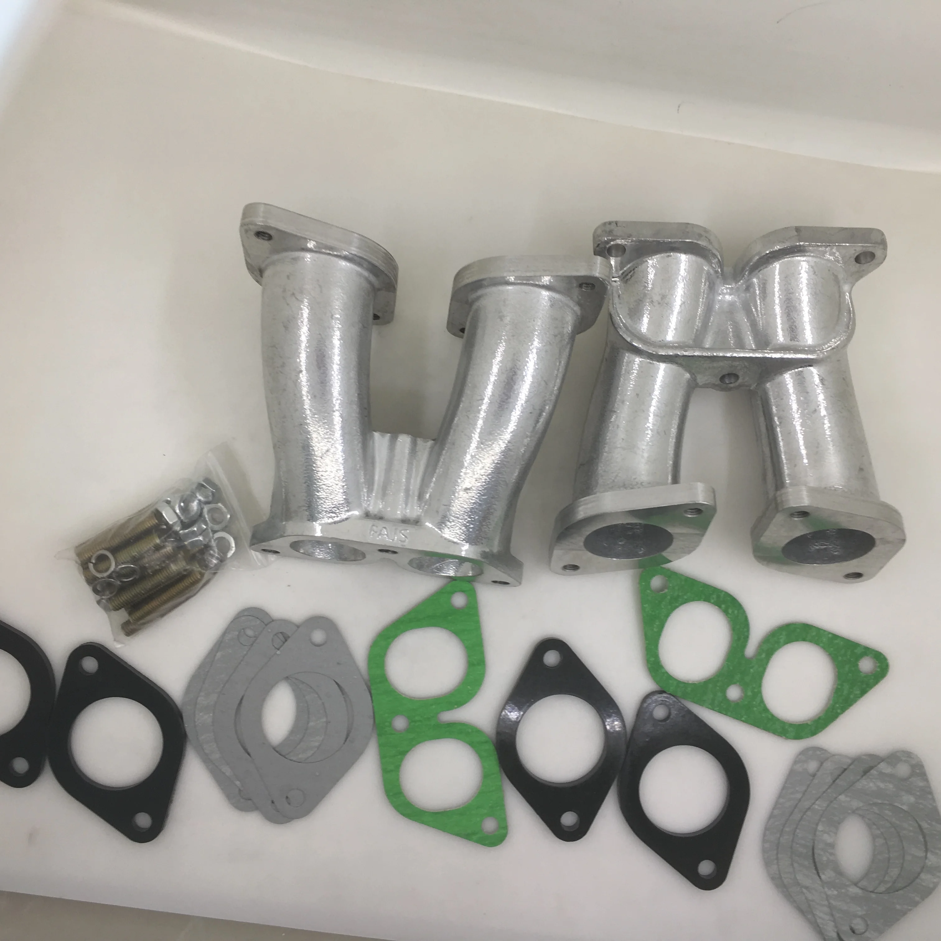 

SherryBerg FAJS DUAL INTAKE MANIFOLD KIT FOR PORSCHE 356 912 WEBER IDF DELLORTO DRLA EMPI fajs 356A 356B 356C 356SC SC90 carb