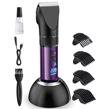 

Electric Hair Clipper LED Display Charging Method Hair Trimmer Adjustable Hair Clipper for Men Beard Trimmer EU Plug