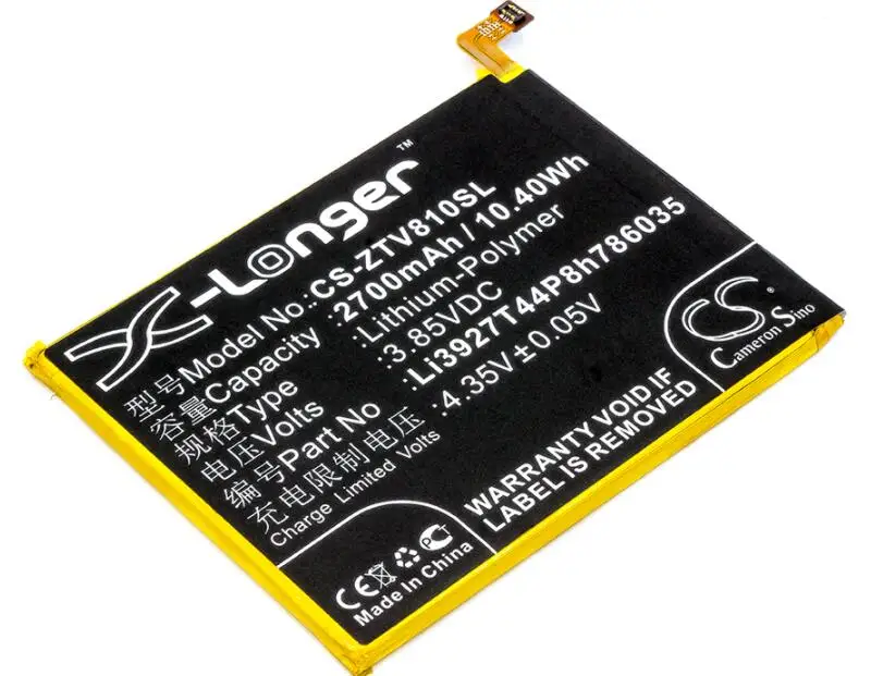 Cameron sino 2700 мАч батарея для ZTE Blade V8 BV0800 Li3927T44P8h786035 мобильный, Смартфон батарея