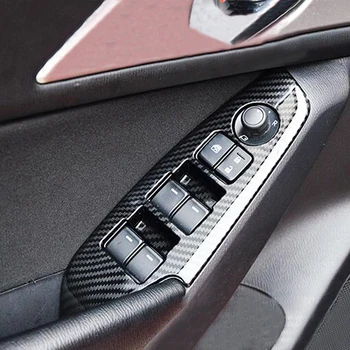 

Inner Window Switch Sticker Fiber Interior Type Panel Style Cover Armrest Lift