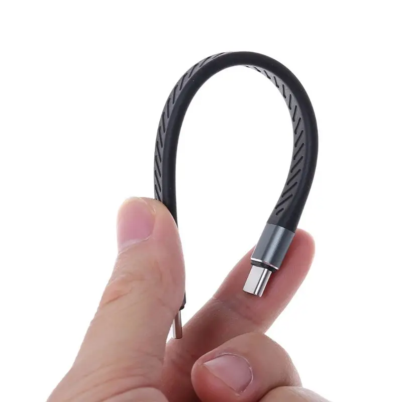 Для Thunderbolt 3 кабель передачи данных 10/40 Гбит/с мягкой USB-C зарядный шнур линия Emark чип