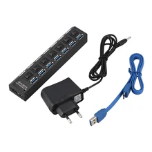 USB3.0 концентратор 7 портов USB v3.0+ 5 V/2A Мощность