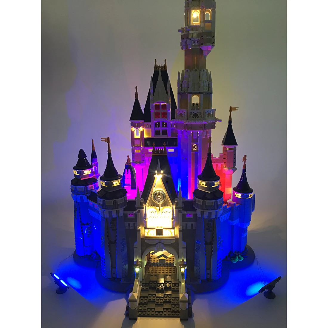 71040 DIY маленький строительный блок с частицами USB светящийся светодиодный светильник ing комплект для замка 71040 Обычный/обновленный светильник версия