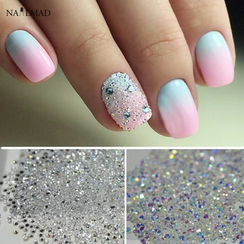 

1400pcs/bag 1.2mm Zircon Rhinestones Micro Conical Rhinestone Mini Nail Art Rhinestone Nail Decorations