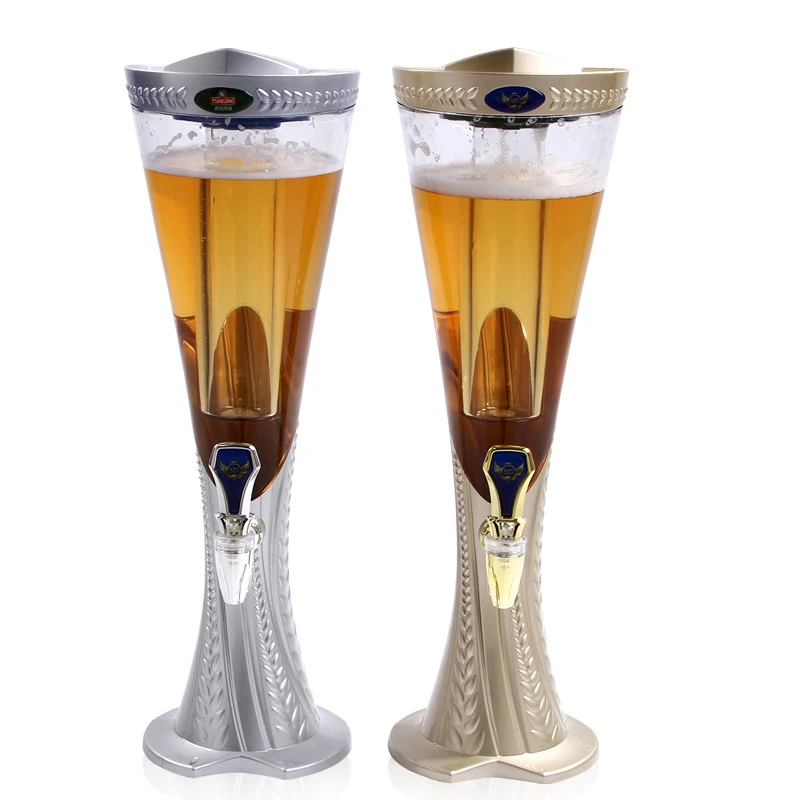 Plumwheat 3 Liter Bier Toren Drank Dispenser Voor Party Bar Thuis BT60|Beer Brewing| - AliExpress