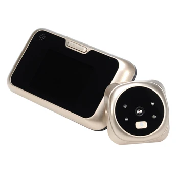 

1pc Video Doorbell LCD Screen HD Visual Electronic Night Vision Camera Doorbell Monitoring Doorbell for Apartment House