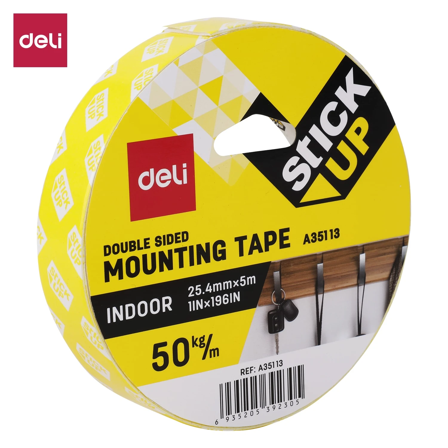 Deli Ea35113 Foam Mounting Tape Multi Purpose Strong Adhesive Office