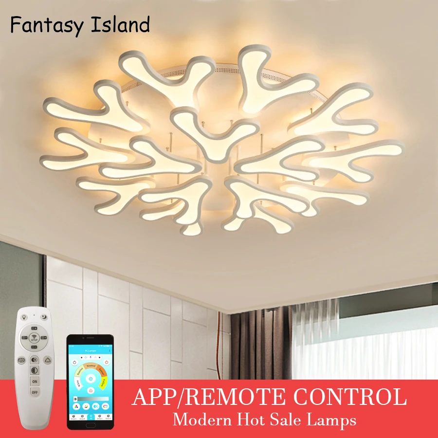 

Tree branch Modern acrylic LED Ceiling Lights for Living Room Ultrathin ceiling lamp Decorative lampshade Lamparas de techo