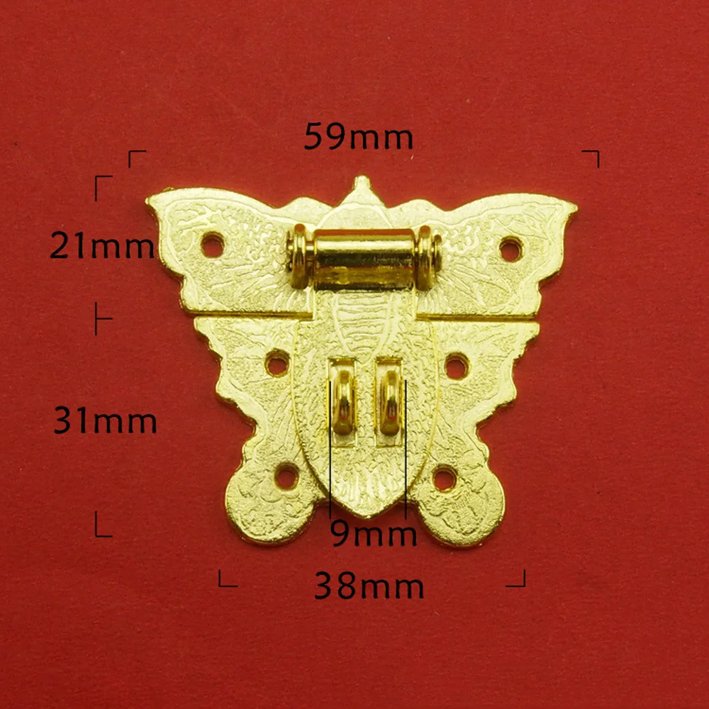 

5/10pcs Vintage Metal Box Lock Latch Catch Hasp Lock For Wooden Jewelry Box New