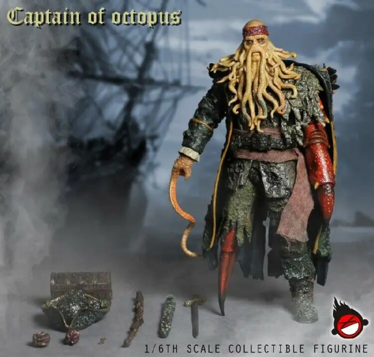 1/6 Пираты Карибского моря XDTOYS XD001 Осьминог капитан Дэви Джонс фигура|Игровые