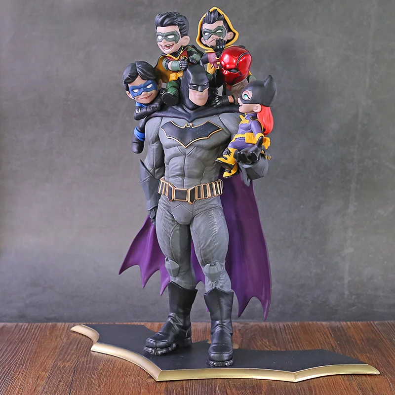DC Comics Batman Family Robin Night Wing Red Hood Statue Collectible Figure PVC Model Toy