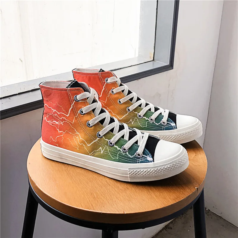 

Men Canvas Shoes 2019 Fashion Solid Color Men Vulcanized Shoes Lace-up Casual White Boys Shoes Men Sneakers Canvas Footwear