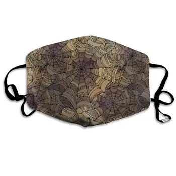 

Decorative Spider Web Fashion Washable Anti Dust Windproof Polyester Face Mask