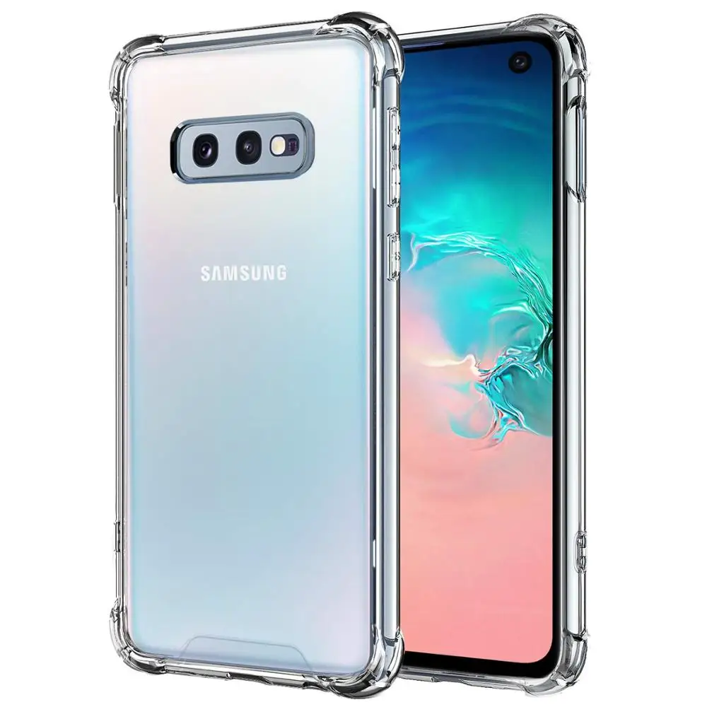 Прозрачный мягкий чехол для Samsung Galaxy S10e 5 8 дюйма усиленные углы силиконовая