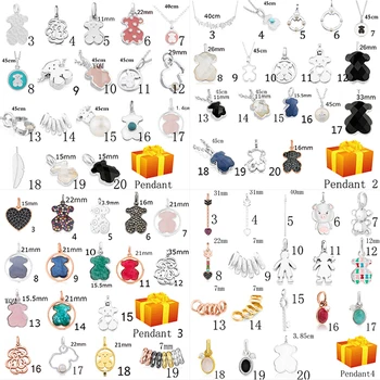 

2020 100% 925 Sterling Silver Bear Pendant Elegant Fashion High Quality Women's Jewelry Manufacturer Wholesale Free Shipping