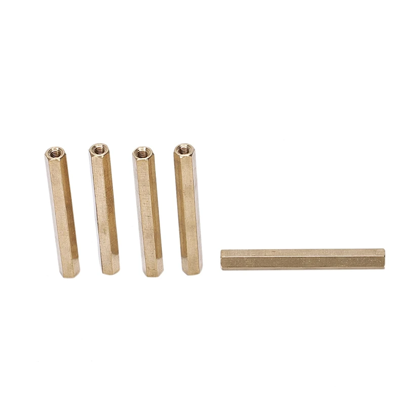 GTBL 20 шт M3X40mm золотой тон Женский резьба противостояние шестиугольная прокладка/шайба