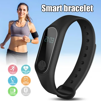 

Smart Bracelet Bluetooth Sports Pedometer Heart Rate Blood Pressure Detector New Arrival
