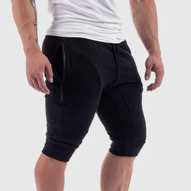 3/4 Knee Length Men's Gym & Workout Cotton Shorts Men's Fitness