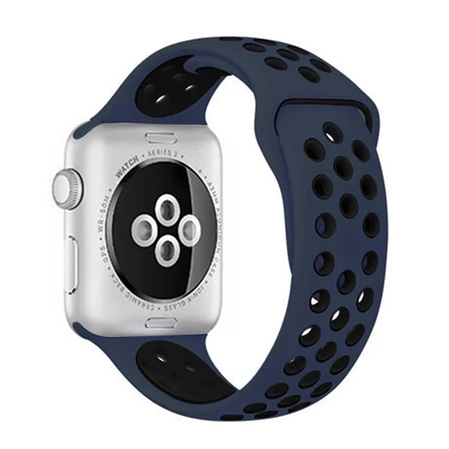 Silicone Strap For apple Watch band 44mm 42mm 40mm 38mm Breathable Accessories Sport watchband bracelet iWatch se 76543 45mm41mm 20