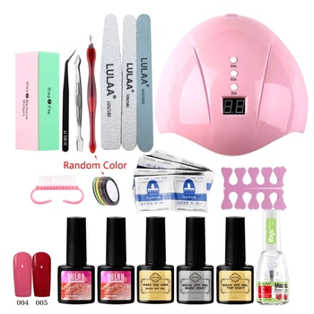 

Nail Art Tool 36W UV LED Nail Polish Dryer Lamp Nail File Brush Gel Polish Set