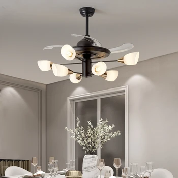 

Modern Ceiling Fan Light Modern Minimalist Creative Light Living Room Bedroom Dining Room Light Led Ceiling Fan with Light