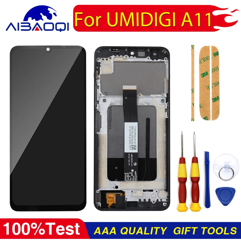 

100% Original 6.53 Inch LCD Display Touch Screen Digitizer For UMIDIGI A11 With Frame Assembly Digitizer