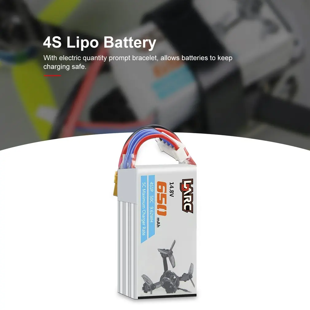 LDARC 14,8 V 650mAh 50C 4S Lipo аккумулятор набор для сборки дрона литиевая батарея электрическая Подсказка для LDARC 130GTI для ET125