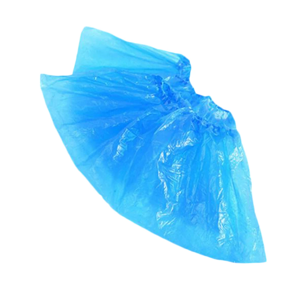 100 Pcs/Set Shoe Covers Boot Protectors Water Resistant Indoor/Outdoor for Men Women