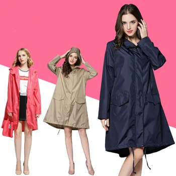 

Fashion Male Female Raincoat Solid Adult Rainwear Outdoor Waterproof Thickened Universal Rain Coat Outwear Coat