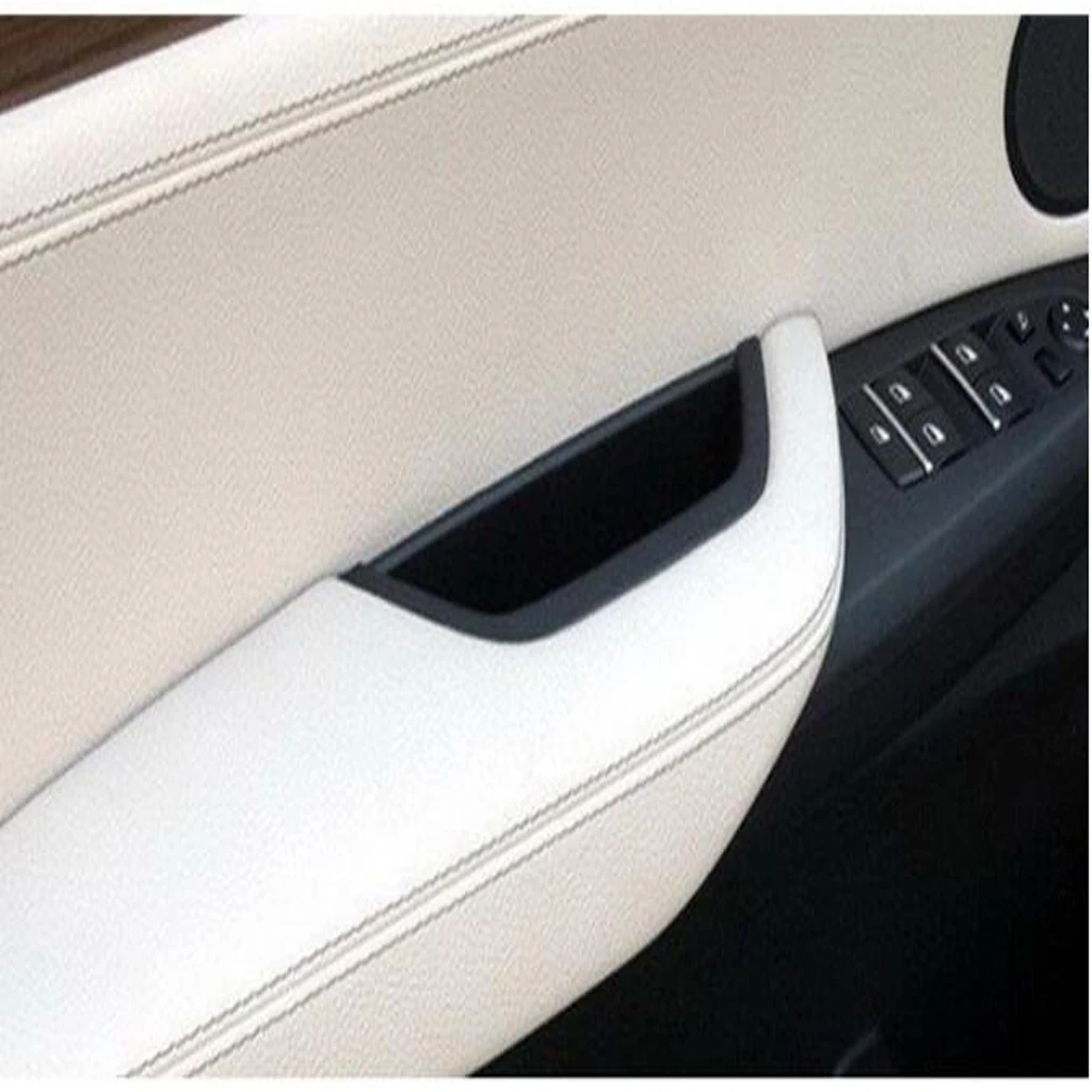 Car Left Interior Door Armrest Handle Inner Panel Pull Trim, Left Side, Fits for BMW F25 X3 X4 F26, Replace#51417250306