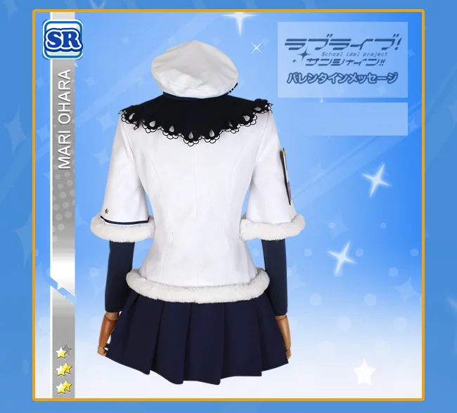 Индивидуальный размер Lovelive Sunshine Aqours Рождественский хор Мари охара Косплей Костюм Платье Лолиты униот аниме одежда костюмы