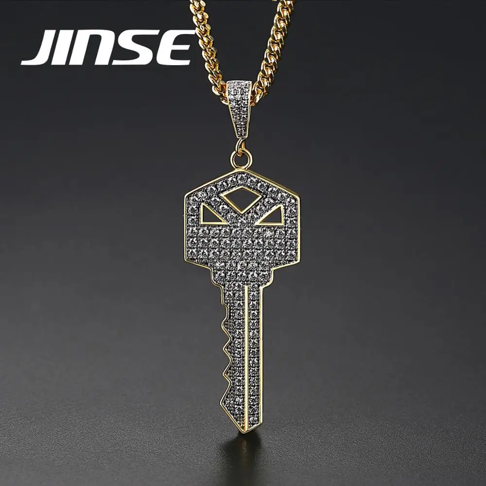 Zircon Gold Plated Pendant Hip 